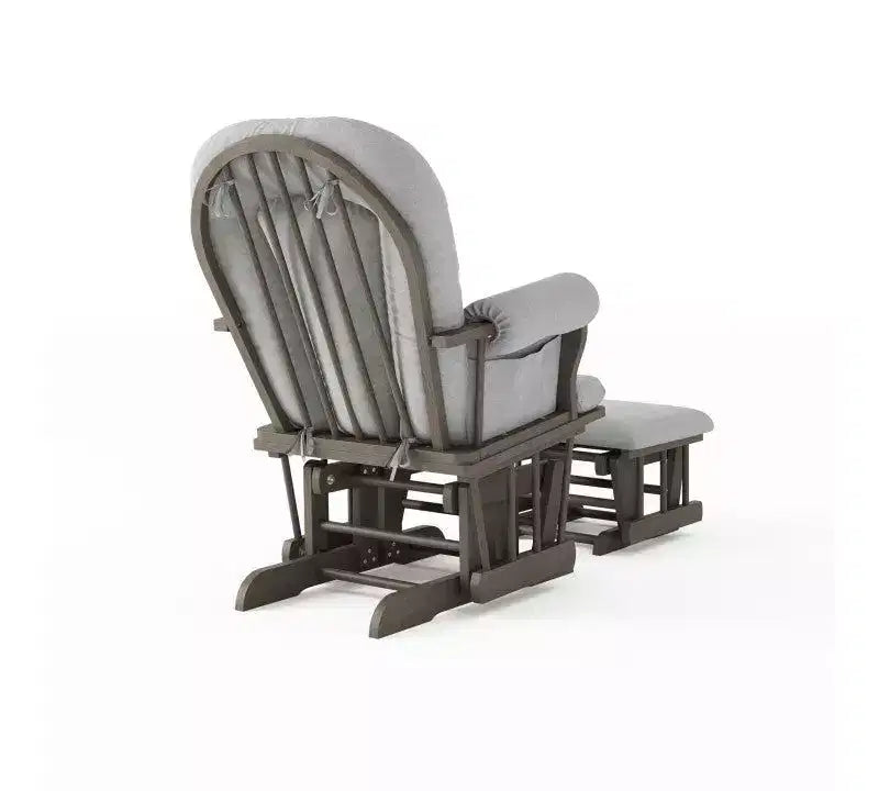 Ensemble fauteuil à bascule et pouf Child Craft Cozy Glider, coussin rembourré avec poches de rangement pratiques, base et cadre en bois massif