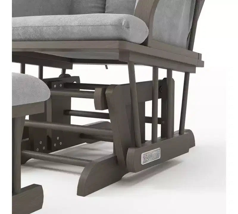 Ensemble fauteuil à bascule et pouf Child Craft Cozy Glider, coussin rembourré avec poches de rangement pratiques, base et cadre en bois massif