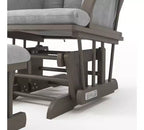 Ensemble fauteuil à bascule et pouf Child Craft Cozy Glider, coussin rembourré avec poches de rangement pratiques, base et cadre en bois massif