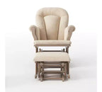 Ensemble fauteuil à bascule et pouf Child Craft Cozy Glider, coussin rembourré avec poches de rangement pratiques, base et cadre en bois massif