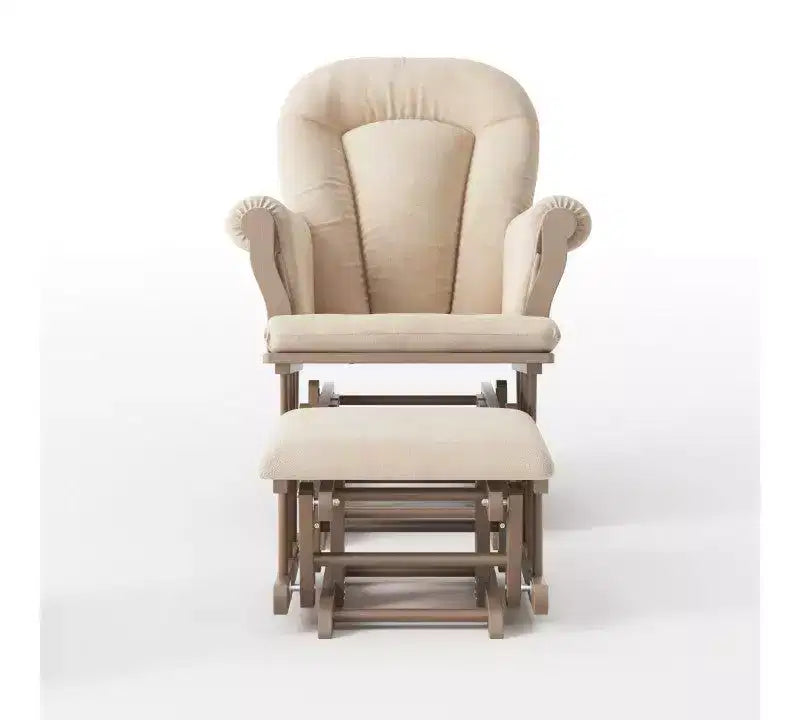 Ensemble fauteuil à bascule et pouf Child Craft Cozy Glider, coussin rembourré avec poches de rangement pratiques, base et cadre en bois massif