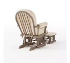 Ensemble fauteuil à bascule et pouf Child Craft Cozy Glider, coussin rembourré avec poches de rangement pratiques, base et cadre en bois massif