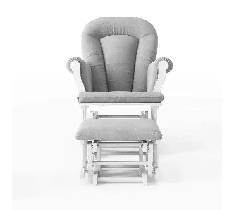 Ensemble fauteuil à bascule et pouf Child Craft Cozy Glider, coussin rembourré avec poches de rangement pratiques, base et cadre en bois massif