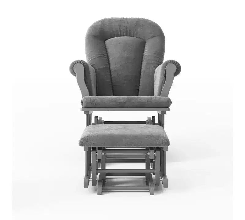 Ensemble fauteuil à bascule et pouf Child Craft Cozy Glider, coussin rembourré avec poches de rangement pratiques, base et cadre en bois massif