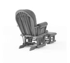 Ensemble fauteuil à bascule et pouf Child Craft Cozy Glider, coussin rembourré avec poches de rangement pratiques, base et cadre en bois massif