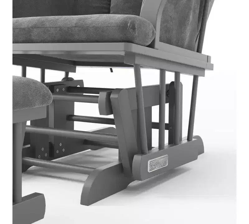 Ensemble fauteuil à bascule et pouf Child Craft Cozy Glider, coussin rembourré avec poches de rangement pratiques, base et cadre en bois massif
