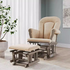 Ensemble fauteuil à bascule et pouf Child Craft Cozy Glider, coussin rembourré avec poches de rangement pratiques, base et cadre en bois massif