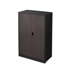 VIYET 27.5Armoire de Rangement Pliante en Métal, Classeur avec Portes Verrouillables et Étagère Réglable, Noir