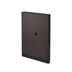 VIYET 27.5Armoire de Rangement Pliante en Métal, Classeur avec Portes Verrouillables et Étagère Réglable, Noir