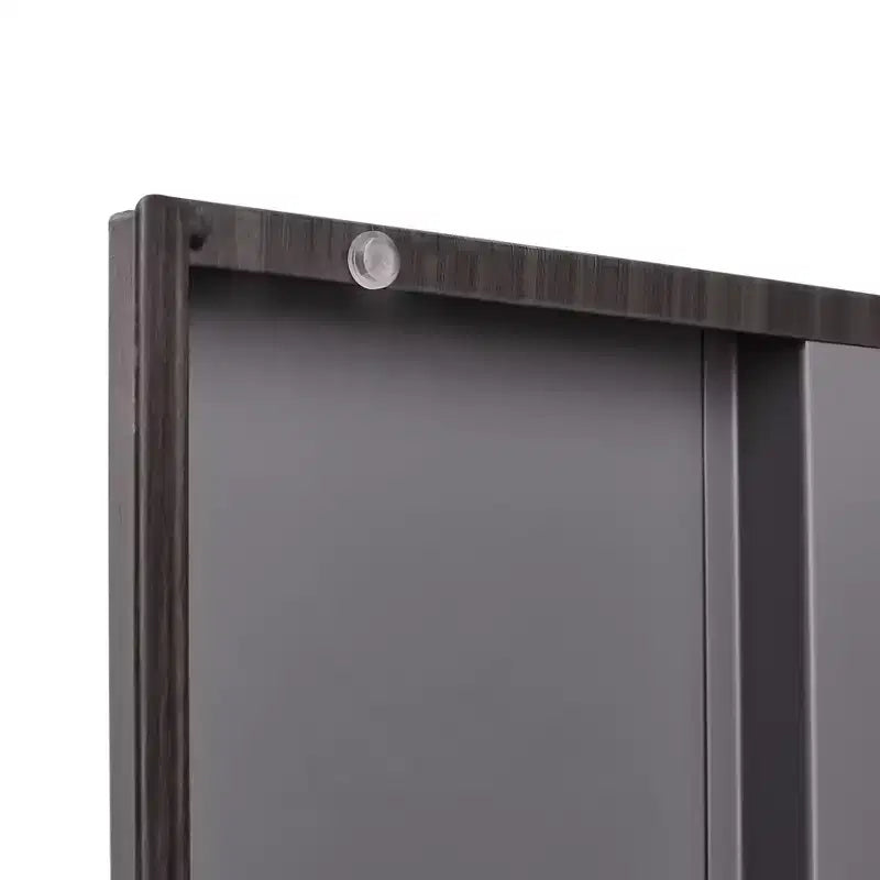 VIYET 27.5Armoire de Rangement Pliante en Métal, Classeur avec Portes Verrouillables et Étagère Réglable, Noir