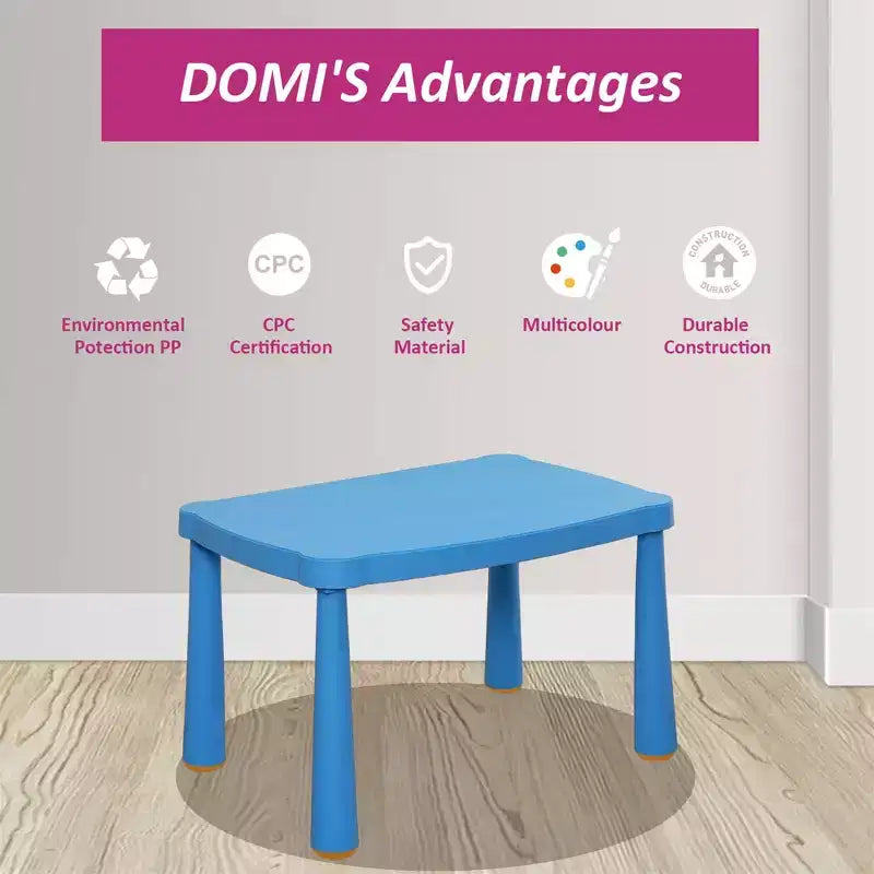 Table d'activités pour enfants pour la salle de classe et la maison, table rectangulaire légère pour enfants avec coins arrondis