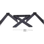 Pieds de table, Pieds de table en métal robustes avec trous pré-percés, Pieds de bureau résistants à la chaleur pour table basse, table à manger, table d'appoint