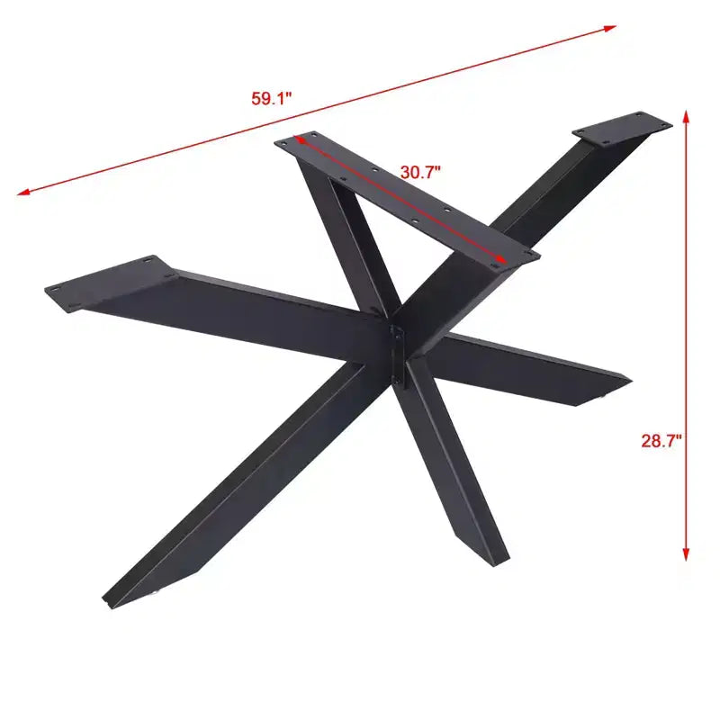 Pieds de table, Pieds de table en métal robustes avec trous pré-percés, Pieds de bureau résistants à la chaleur pour table basse, table à manger, table d'appoint