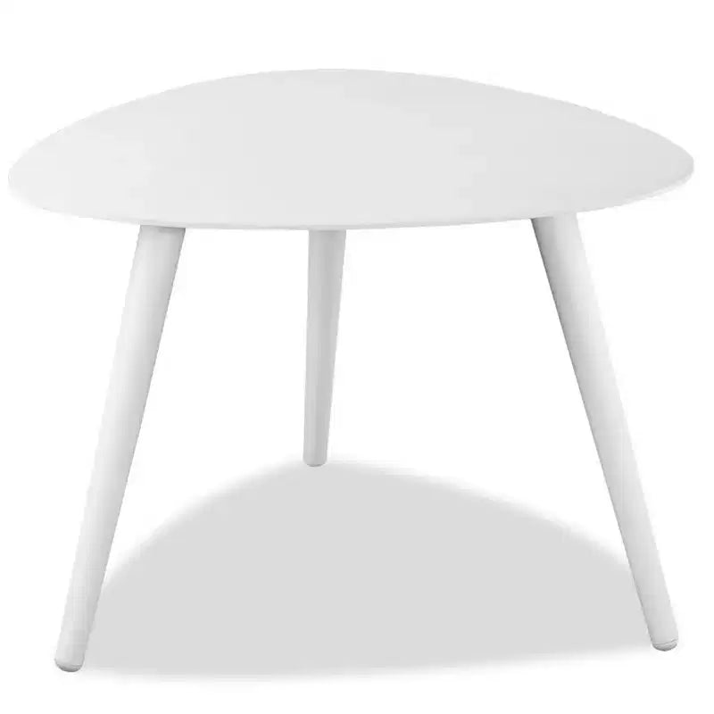 HomeRoots Table d'appoint 14 en aluminium blanc