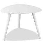 HomeRoots Table d'appoint 14 en aluminium blanc