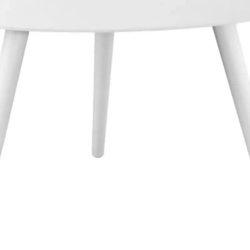 HomeRoots Table d'appoint 14 en aluminium blanc