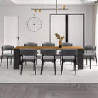 Okak Chaises de salle à manger, lot de 4, avec cadre métallique robuste, chaises de salle à manger modernes avec dossier incurvé, chaises sans accoudoirs pour salle à manger