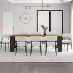 Okak Chaises de salle à manger, lot de 4, avec cadre métallique robuste, chaises de salle à manger modernes avec dossier incurvé, chaises sans accoudoirs pour salle à manger