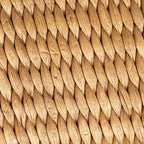 Tabouret en jacinthe d'eau tressée Storied Home, finition naturelle