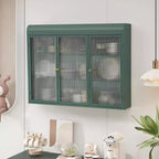 36''w Wall Cabinets for Laundry Room, Acrylic Glass Wall Mounted Storage Cabinets Medicine Cabinet for Kitchen Garage Laundry, 3 Door