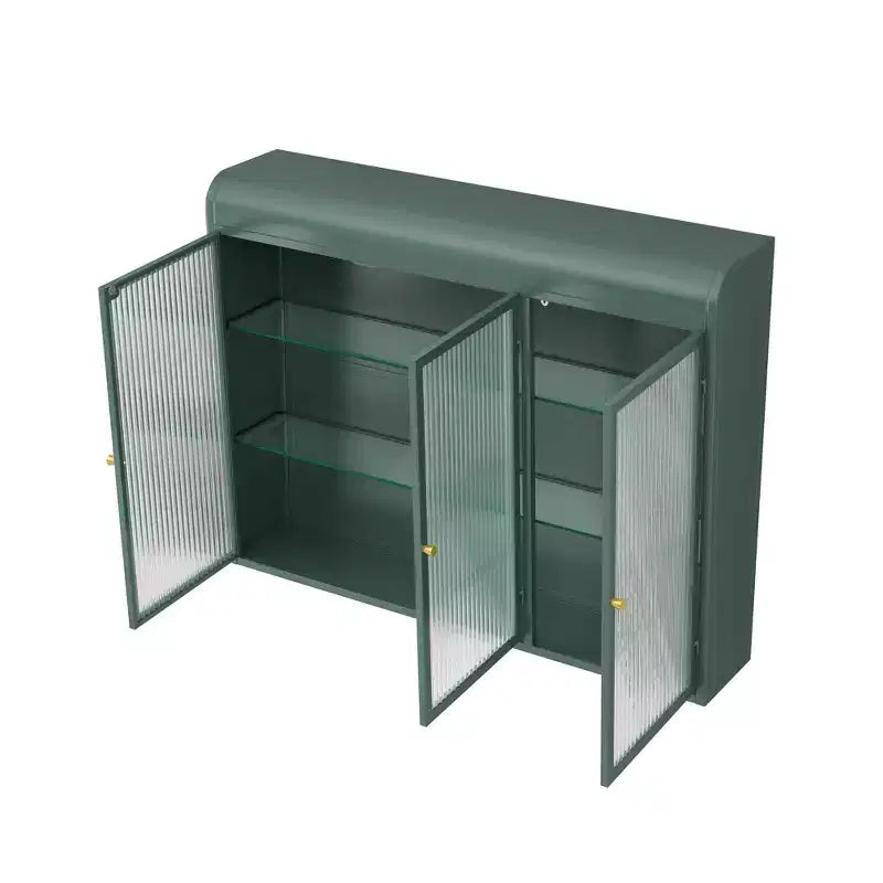Meubles hauts de 91,4 cm de large pour buanderie, placards muraux en verre acrylique, armoire à pharmacie pour cuisine, garage, buanderie, 3 portes