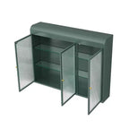 Meubles hauts de 91,4 cm de large pour buanderie, placards muraux en verre acrylique, armoire à pharmacie pour cuisine, garage, buanderie, 3 portes