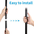 Portant à vêtements roulant à double tringle robuste, portant à vêtements en métal réglable avec une capacité de charge de 68 kg, roues verrouillables et étagère inférieure