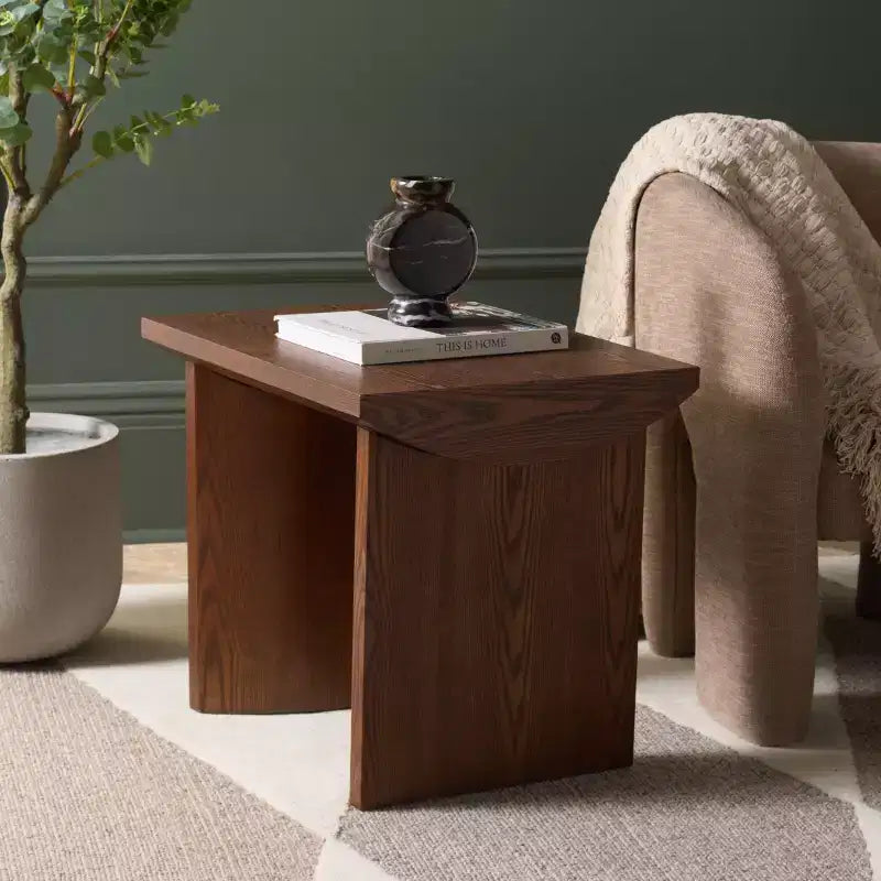 Table d'appoint Bara - ACC2316 - Noyer - Safavieh
