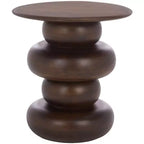 Nube Round Accent Table - ACC3255 - Dark Brown - Safavieh