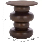 Table d'appoint ronde Nube - ACC3255 - Marron foncé - Safavieh