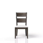 Chaise d'appoint GDFStudio Sheng moderne en bois avec assise rembourrée