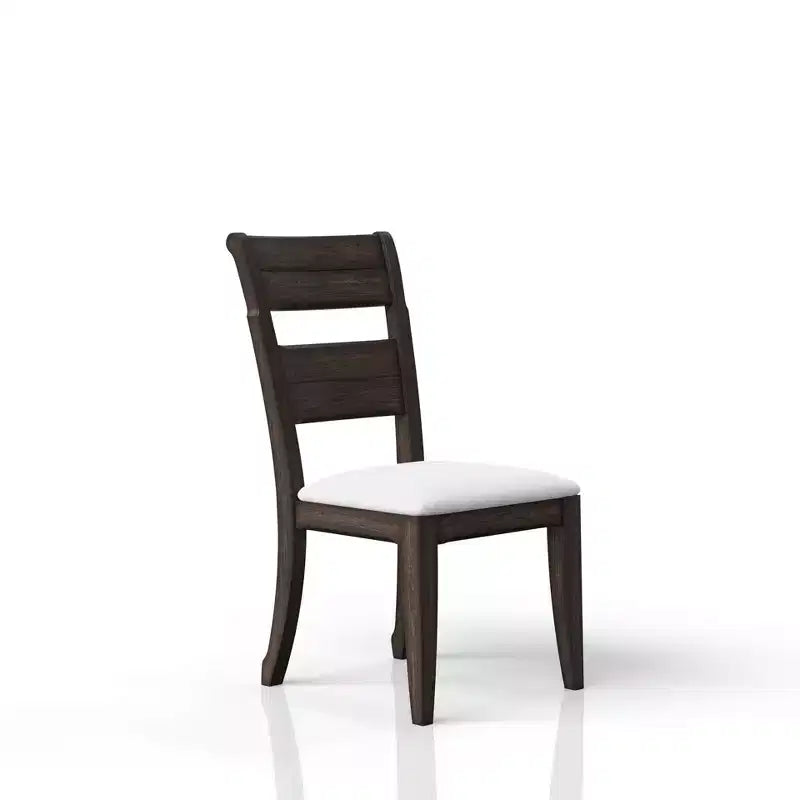 Chaise d'appoint GDFStudio Sheng moderne en bois avec assise rembourrée