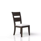 Chaise d'appoint GDFStudio Sheng moderne en bois avec assise rembourrée