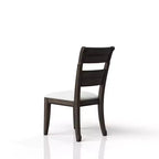 Chaise d'appoint GDFStudio Sheng moderne en bois avec assise rembourrée