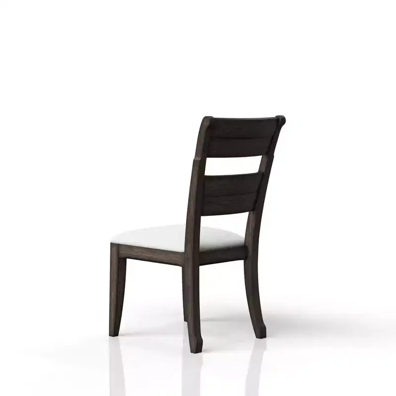 Chaise d'appoint GDFStudio Sheng moderne en bois avec assise rembourrée