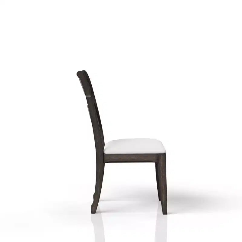 Chaise d'appoint GDFStudio Sheng moderne en bois avec assise rembourrée