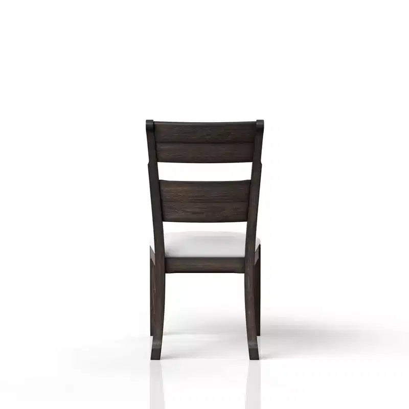 Chaise d'appoint GDFStudio Sheng moderne en bois avec assise rembourrée