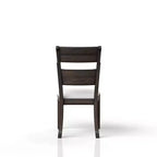 Chaise d'appoint GDFStudio Sheng moderne en bois avec assise rembourrée