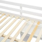 Lit mezzanine Bellemave avec bureau, étagères de rangement et tiroirs, cadre de lit mezzanine en bois avec barrières de sécurité et échelle intégrée pour adolescents et adultes