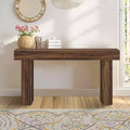 MAYEERTY 63-Inch Country-Style Wooden Sofa Table, Rustic Entryway Accent Table