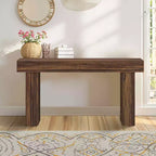 MAYEERTY 63-Inch Country-Style Wooden Sofa Table, Rustic Entryway Accent Table
