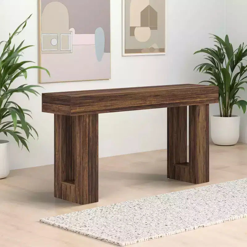MAYEERTY Table console de style rustique de 160 cm, table d'appoint rustique pour entrée