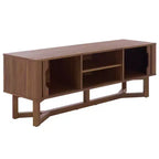 Buffet à portes coulissantes 2 étagères Ilyum - MED3110 - Noyer - Safavieh