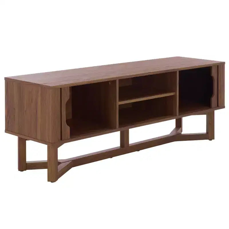 Buffet à portes coulissantes 2 étagères Ilyum - MED3110 - Noyer - Safavieh