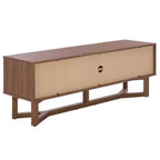 Buffet à portes coulissantes 2 étagères Ilyum - MED3110 - Noyer - Safavieh