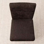 Chaises de salle à manger style ferme moderne, lot de 4, chaises d'appoint Parsons rembourrées en tissu texturé tissé avec pieds en bois massif - Panipeachy