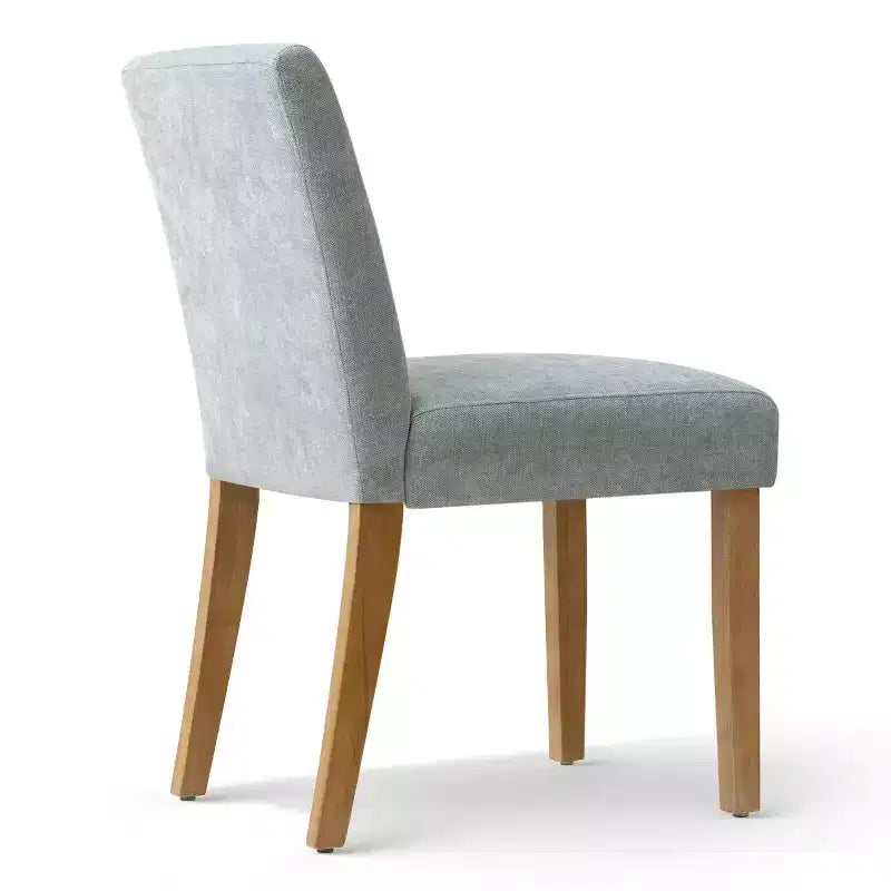 Chaises de salle à manger style ferme moderne, lot de 4, chaises d'appoint Parsons rembourrées en tissu texturé tissé avec pieds en bois massif - Panipeachy