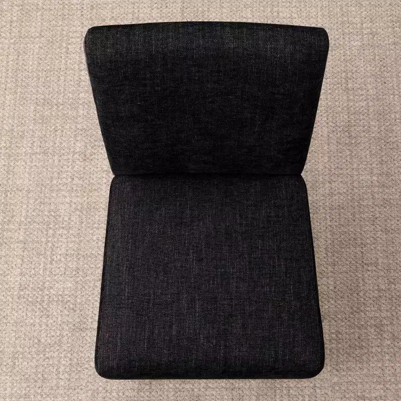 Chaises de salle à manger style ferme moderne, lot de 4, chaises d'appoint Parsons rembourrées en tissu texturé tissé avec pieds en bois massif - Panipeachy