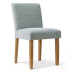 Chaises de salle à manger style ferme moderne, lot de 4, chaises d'appoint Parsons rembourrées en tissu texturé tissé avec pieds en bois massif - Panipeachy