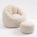 Bedding Bean Bag Sofa Chair High Pressure Foam Bean Bag Chair Adult Material with Padded Foam Padding Compressed Bean Bag With Footrest